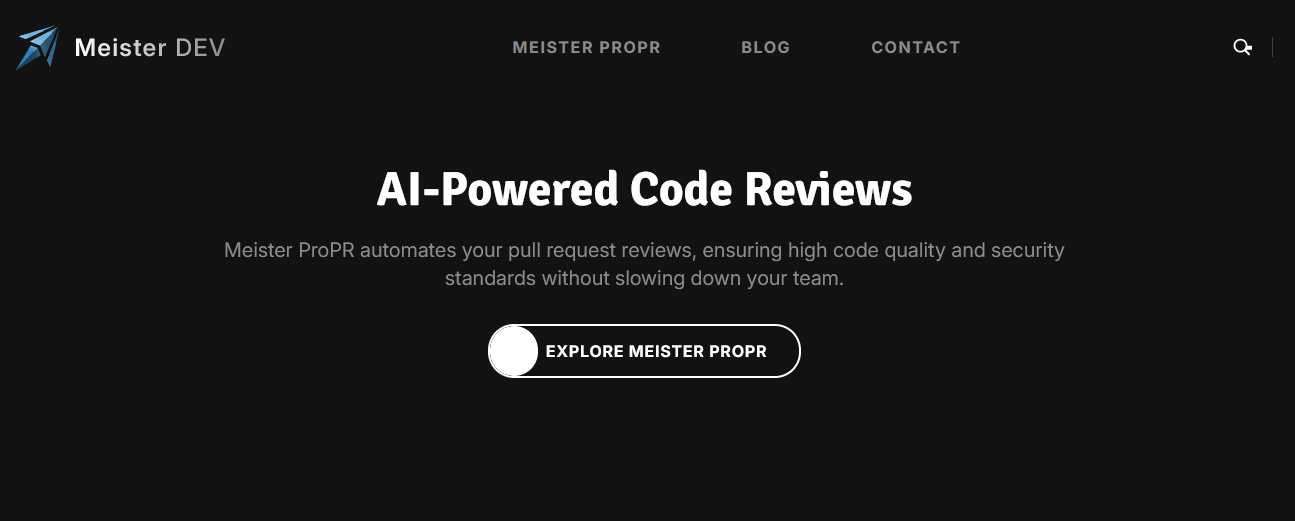 Meister DEV and Meister ProPR